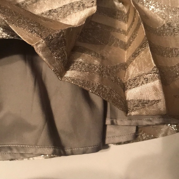 Brooklyn Industries metallic brocade mini skirt - Picture 4 of 8